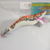 Squid Jig with Razor Spine 6"Orange with Black Stripe 